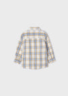 Boys Ivory & Blue Check Shirt (mayoral) - CottonKids.ie - 12 month - 18 month - 2 year