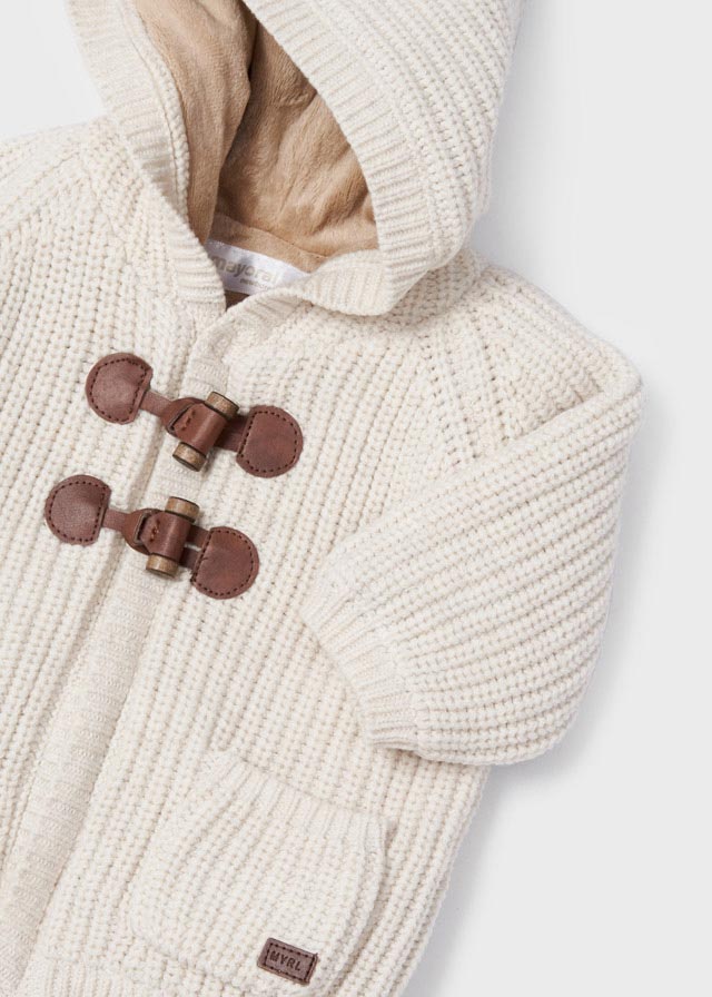 Boys Ivory Knitted Pram Coat (mayoral) - CottonKids.ie - 0-1 month - 1-2 month - 12 month