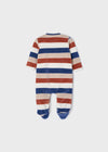 Boys Ivory Striped Babygrow (mayoral) - CottonKids.ie - Babygrow - 0-1 month - 1-2 month - 12 month