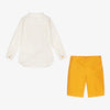 Boys Ivory & Yellow Shorts Set (tutto piccolo) - CottonKids.ie - Set - 2 year - 4 year - 5 year