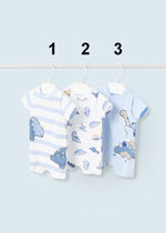 Boys Light Blue Dinosaur Shorties (sold separately) (mayoral) - CottonKids.ie - 1-2 month - 12 month - 18 month