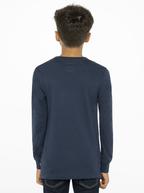 Boys Navy Blue Cotton Logo Top (LEVIS) - CottonKids.ie - 11-12 year - 13-14 year - 2 year