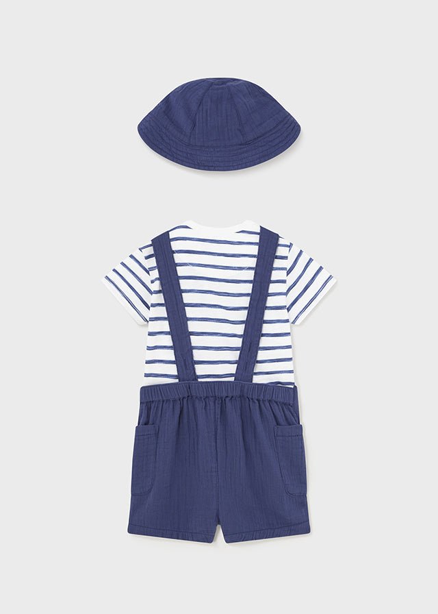 Boys Navy Blue Dungaree Shorts Set (mayoral) - CottonKids.ie - 12 month - 18 month - 2 year