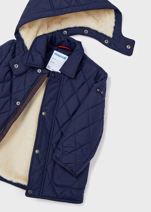 Boys Navy Blue Quilted Coat (mayoral) - CottonKids.ie - coat - 12 month - 18 month - 2 year