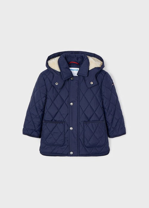 Boys Navy Blue Quilted Coat (mayoral) - CottonKids.ie - coat - 12 month - 18 month - 2 year