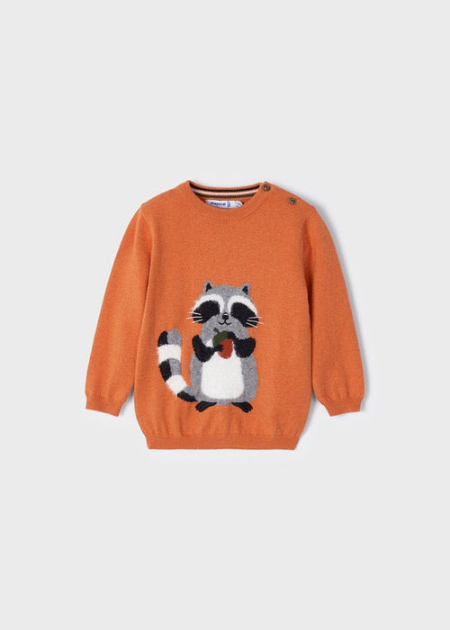 Boys Orange Raccoon Sweater (mayoral) - CottonKids.ie - 12 month - 18 month - 2 year