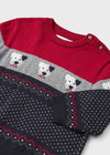 Boys Red & Blue Knitted Christmas Sweater  (mayoral)