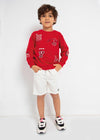 Boys Red Cotton Dinosaur Sweatshirt (mayoral) - CottonKids.ie - 2 year - 3 year - 4 year