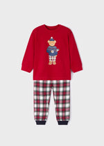 Boys Red Cotton Christmas Pyjamas  (mayoral)