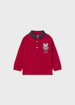 Boys Red Cotton Rugby Shirt (mayoral) - CottonKids.ie - 12 month - 18 month - 2 year