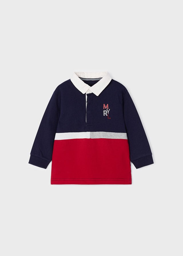 Boys Red Cotton Rugby Shirt (mayoral) - CottonKids.ie - Top - 12 month - 18 month - 2 year