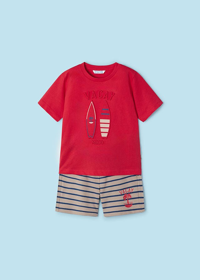 Boys Red Cotton Shorts Set (mayoral) - CottonKids.ie - 2 year - 4 year - 5 year