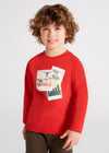 Boys Red Cotton Top (mayoral) - CottonKids.ie - Shirts & Tops - 2 year - 3 year - 4 year