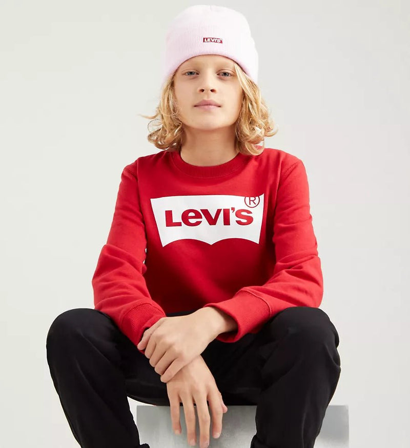 Boys Red Logo Sweatshirt Levis - CottonKids.ie - Jumper - 11-12 year - 13-14 year - 4 year