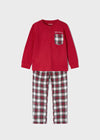 Boys Red Tartan Christmas Pyjamas  (mayoral)