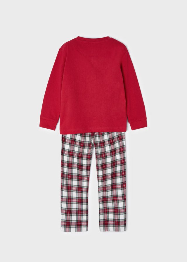 Boys Red Tartan Christmas Pyjamas  (mayoral)