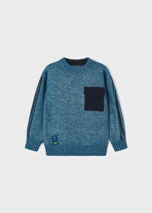 Boys Sweater Blue with Pocket Jumper Knitted(mayoral) - CottonKids.ie - 2 year - 4 year - 5 year