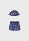 Boys Swimwear Set Top, Shorts & Hat (mayoral) - CottonKids.ie - Set - 12 month - 2 year - 3 year