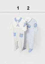 Boys White & Blue Cotton Babygrow (sold separately) (mayoral) - CottonKids.ie - 0-1 month - 1-2 month - 3 month