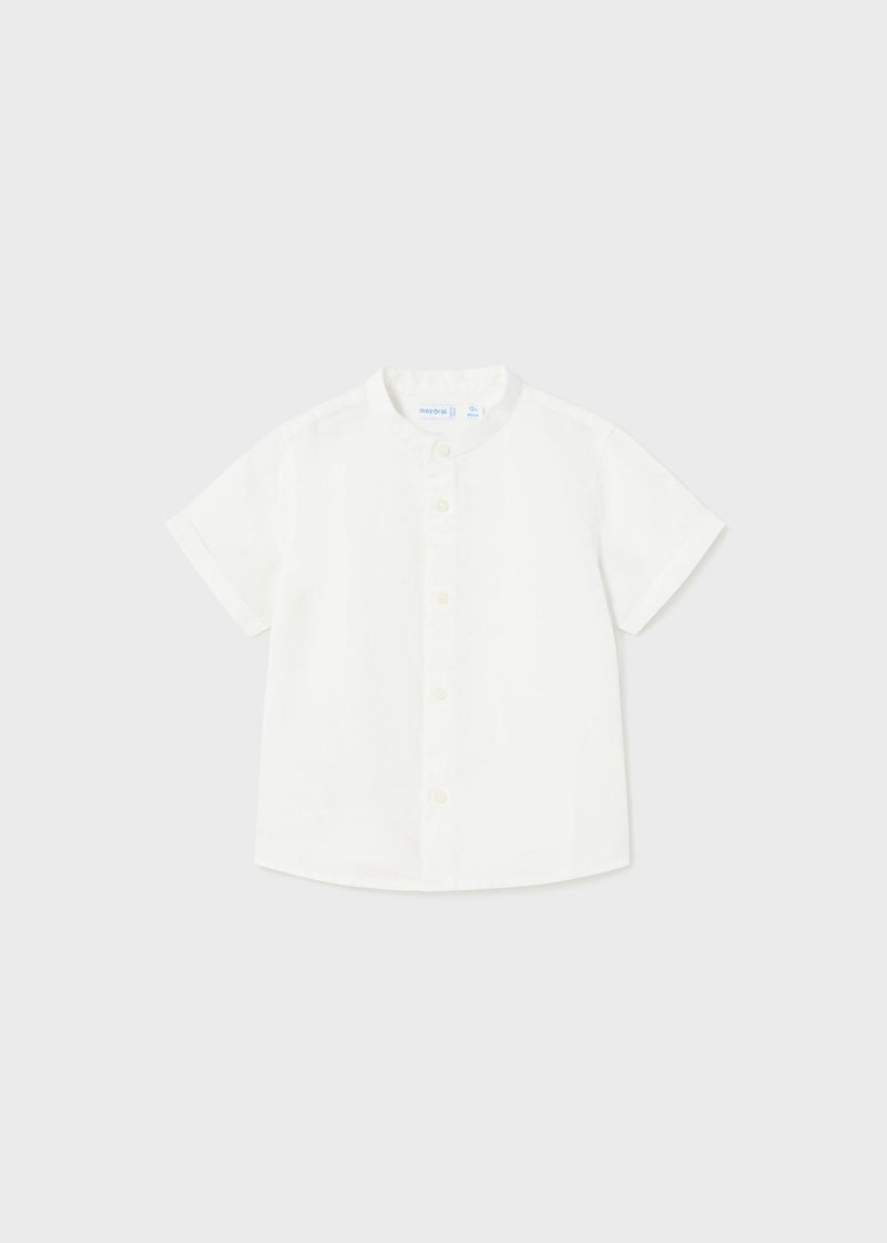 Boys White Cotton & Linen Shirt (mayoral) - CottonKids.ie - 12 month - 18 month - 2 year