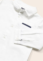 Boys White Cotton Shirt & Bow Tie (mayoral) - CottonKids.ie - Top - 12 month - 18 month - 2 year