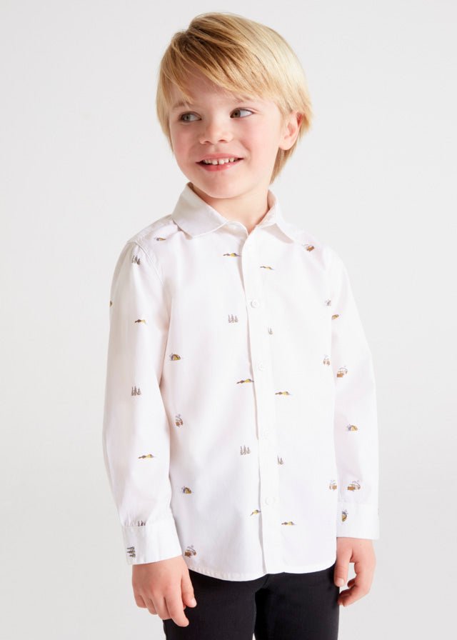 Boys White Cotton Shirt (mayoral) - CottonKids.ie - Top - 2 year - 3 year - 4 year