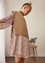 BROWN & ORANGE LEOPARD DRESS (mayoral) - CottonKids.ie - Dress - 11-12 year - 13-14 year - 15-16 year