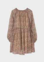 BROWN & ORANGE LEOPARD DRESS (mayoral) - CottonKids.ie - Dress - 11-12 year - 13-14 year - 15-16 year