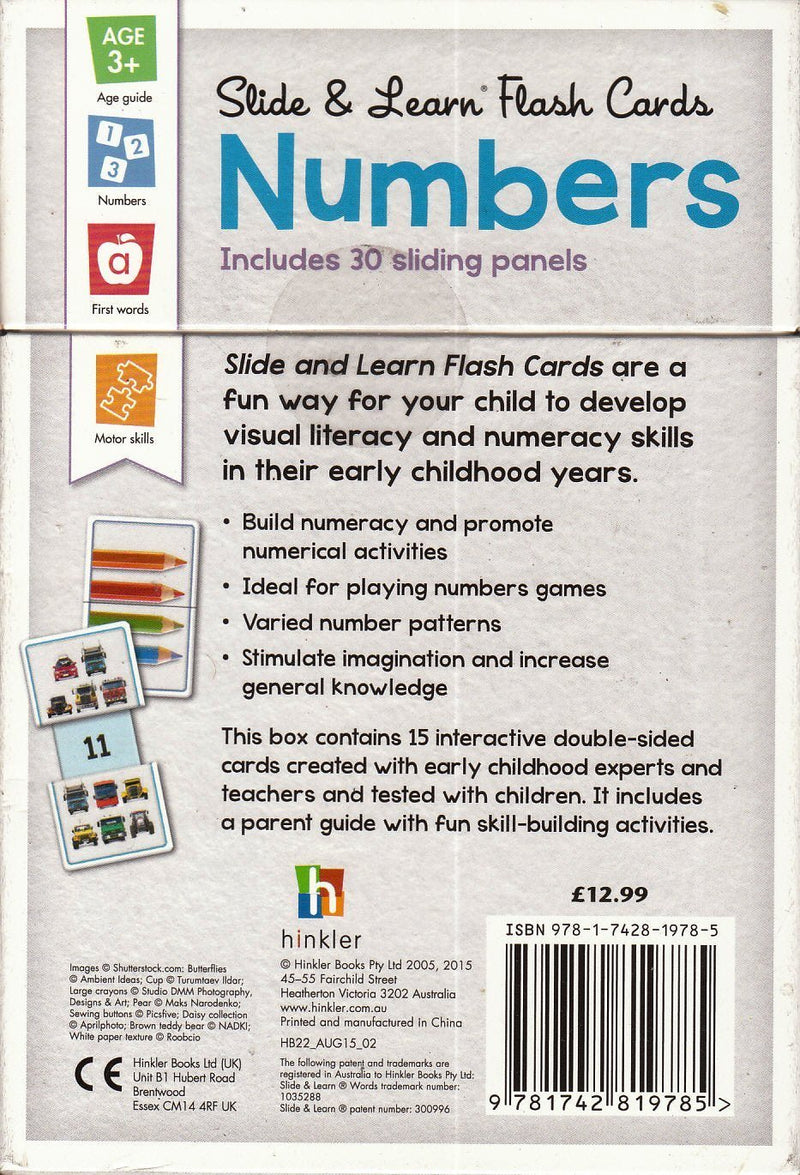 Building Blocks Slide & Learn Flash Cards Numbers - CottonKids.ie - Book - Activity Books & Games - Numbers & Letters -