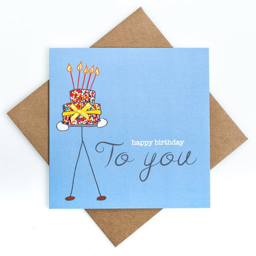 Cake Happy Birthday to You - CottonKids.ie - Card - -