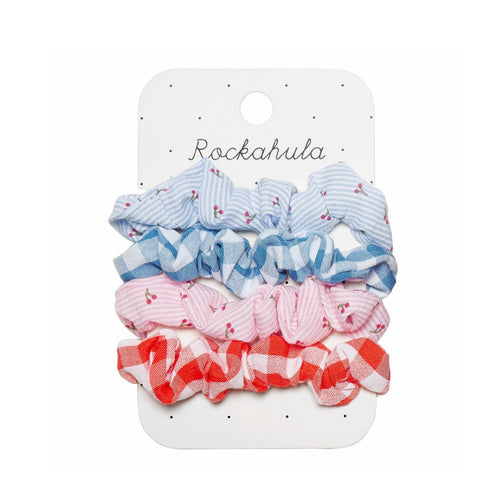 Cherry Gingham Scrunchie Set (Rockahula) - CottonKids.ie - Girl - Hair Accessories - Rockahula