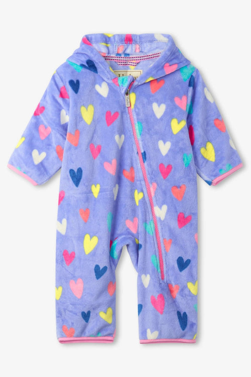 Confetti Hearts Fuzzy Fleece Baby Bundler (Hatley) - CottonKids.ie - 12 month - 18 month - 6 month