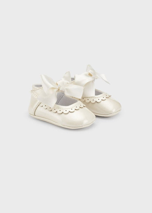 CREAM Bow Christening Shoes Booties IRELAND