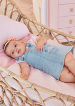 Denim Dungaree Skirt Set Newborn Girl (mayoral) - CottonKids.ie - 1-2 month - 12 month - 18 month