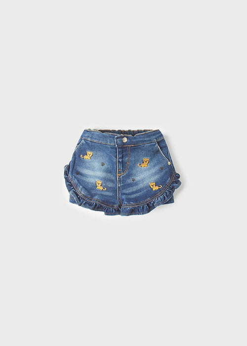 Denim short trousers baby girl (mayoral) - CottonKids.ie - Shorts - 12 month - 18 month - 2 year