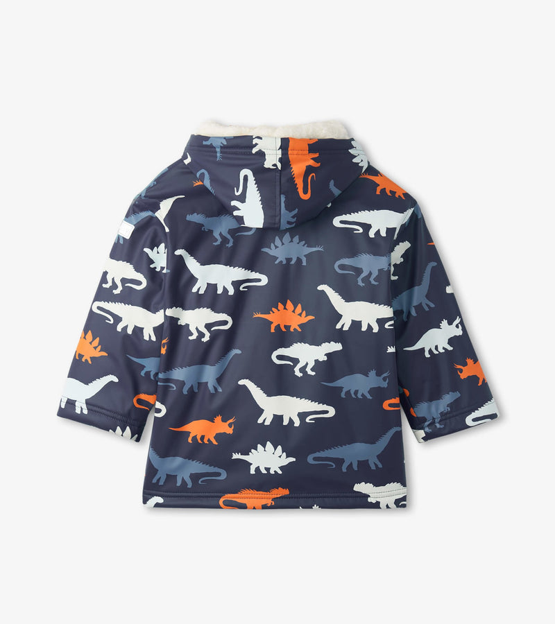 Dino Silhouettes Colour Changing Raincoat (Hatley) - CottonKids.ie - coat - 2 year - 3 year - 4 year