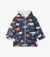 Dino Silhouettes Colour Changing Raincoat (Hatley) - CottonKids.ie - coat - 2 year - 3 year - 4 year