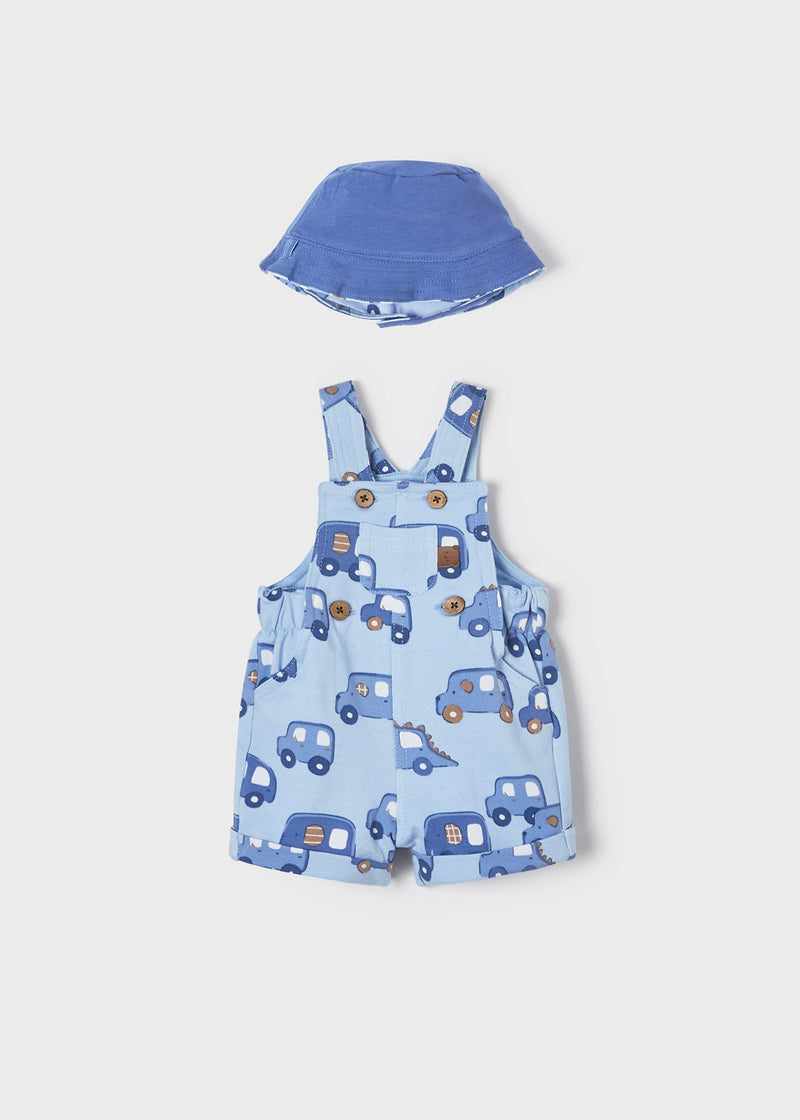 Dungarees & reversible hat set boy (mayoral) - CottonKids.ie - Set - 1-2 month - 12 month - 18 month