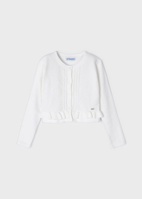 ECOFRIENDS Girls Ivory Cotton Cardigan (mayoral) - CottonKids.ie - Top - 12 month - 5 year - 6 year