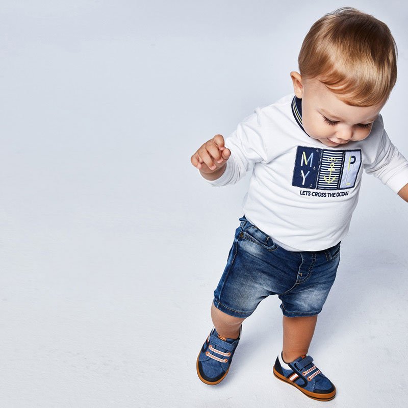 ECOFRIENDS organic denim shorts for baby boy (mayoral) - CottonKids.ie - Shorts - 6 month - 9 month - Boy