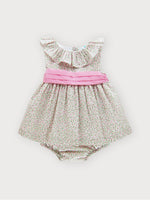 Floral Dress with Collar (Sardon) - CottonKids.ie - Dress - 12 month - 18 month - 2 year