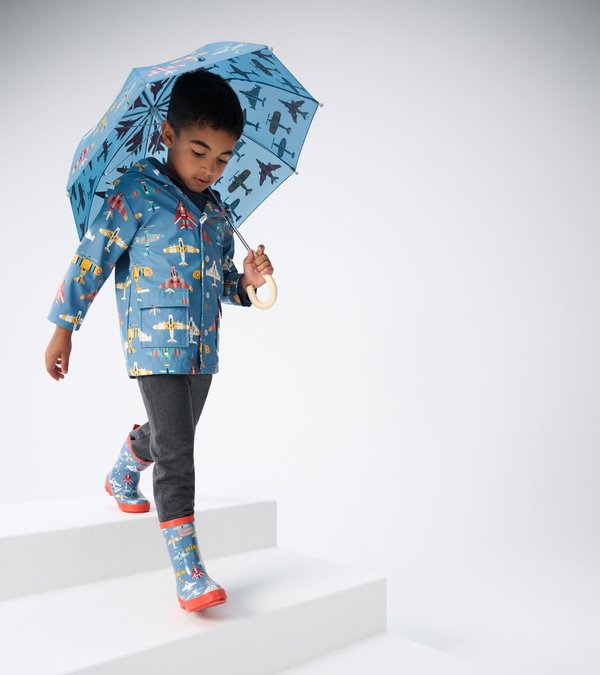 Flying Aircrafts Raincoat (Hatley) - CottonKids.ie - coat - 2 year - 3 year - 4 year