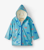 Friendly Labs Sherpa Lined Colour Changing Splash Jacket Raincoat (Hatley) - CottonKids.ie - coat - 3 year - 4 year - 5 year