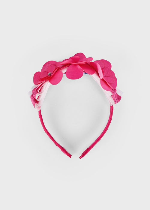 Fuchsia Pink Flowers Hairband (mayoral) - CottonKids.ie - Hair accessories - Girl - GIRL SALE - Hair Accessories