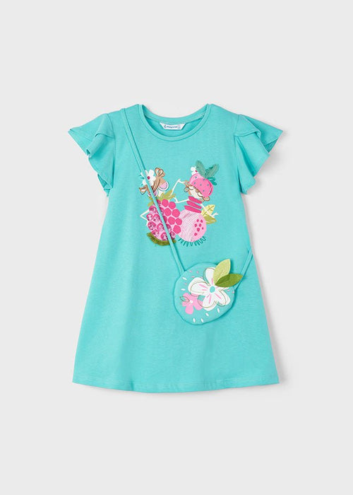 Girl Turquoise Blue Handbag Summer Dress (mayoral) - CottonKids.ie - 2 year - 3 year - 4 year