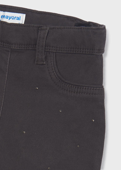 Girls Anthracite Cotton Jeggings (mayoral) - CottonKids.ie - Leggings - 12 month - 2 year - 3 year