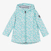 Girls Aqua Blue Floral Raincoat (Week-end à la mer) - CottonKids.ie - 12 month - 18 month - 3 year