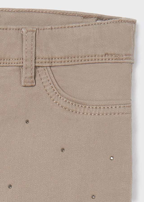 Girls Beige Cotton Jeggings (mayoral) - CottonKids.ie - Leggings - 2 year - 3 year - 4 year