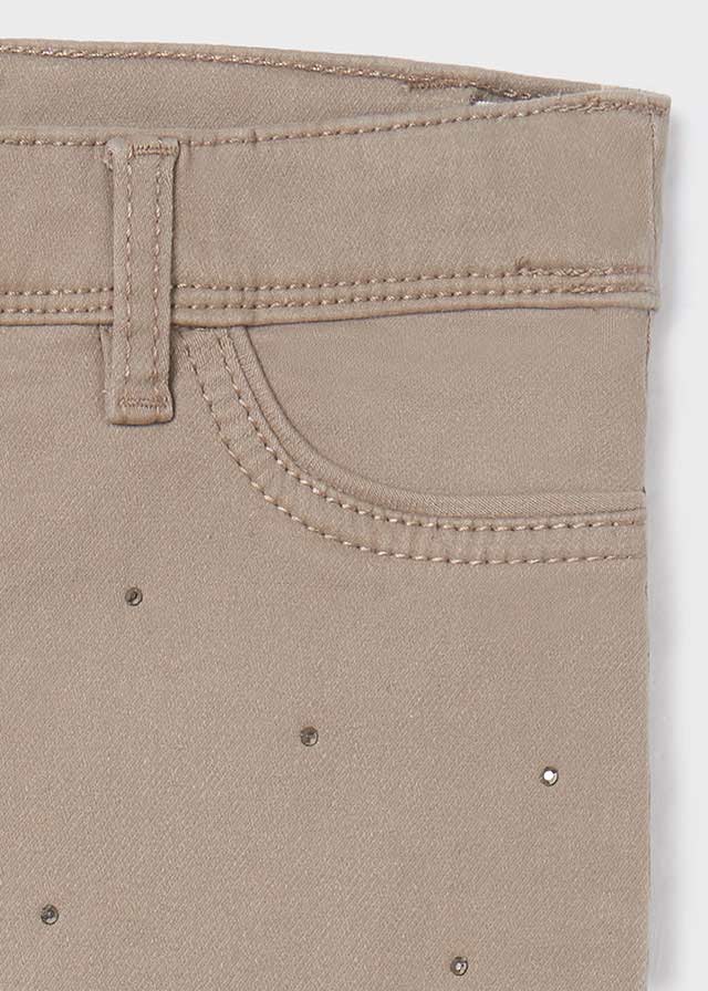 Girls Beige Cotton Jeggings (mayoral) - CottonKids.ie - Leggings - 2 year - 3 year - 4 year