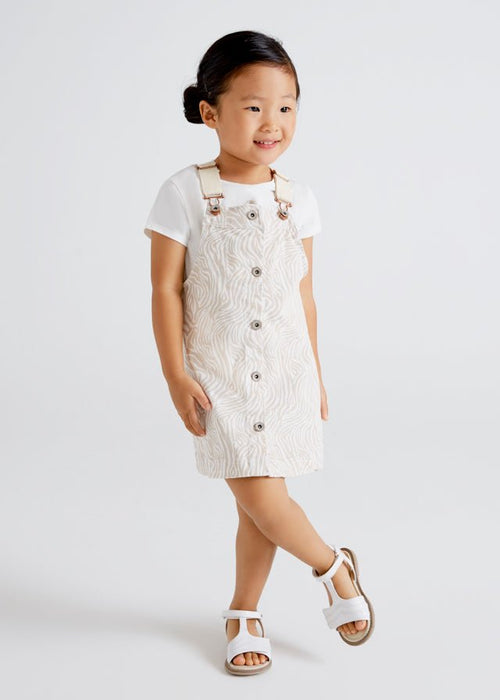 Girls Beige Pinafore Dress (mayoral) - CottonKids.ie - Dress - 4 year - 5 year - 6 year